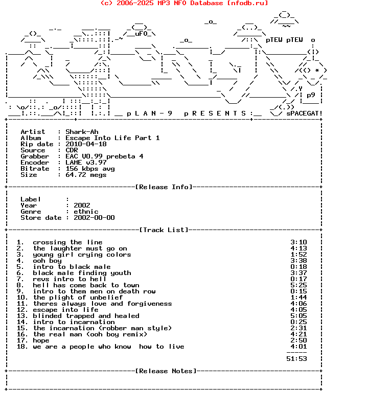 Shark-Ah-Escape_Into_Life_Part_1-(CDR)-2002