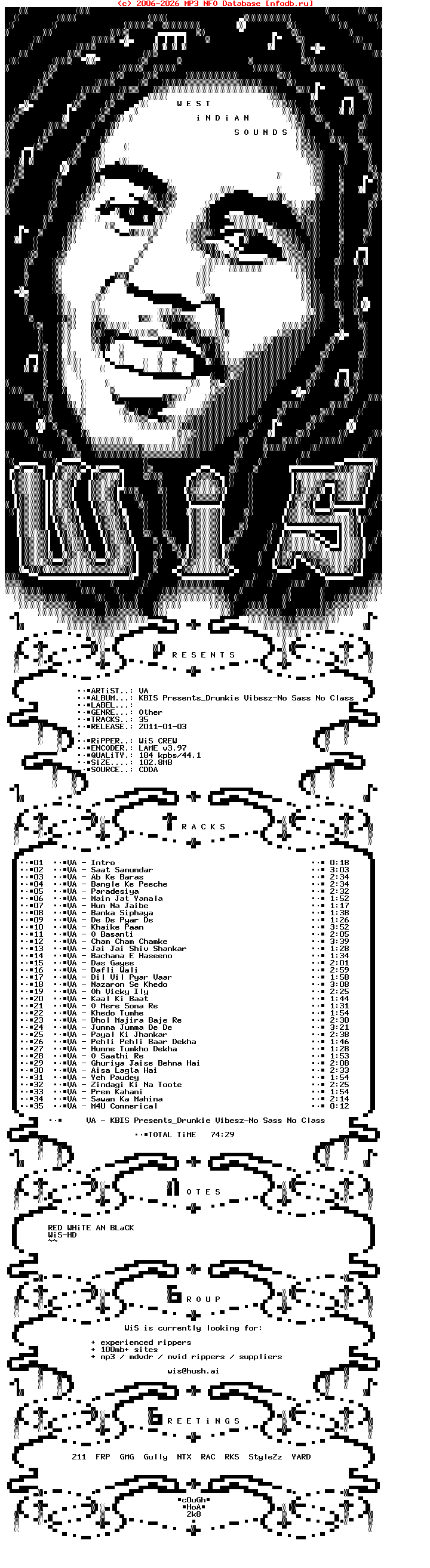 VA-Kbis_Presents_Drunkie_Vibesz-No_Sass_No_Class-Bootleg-2010