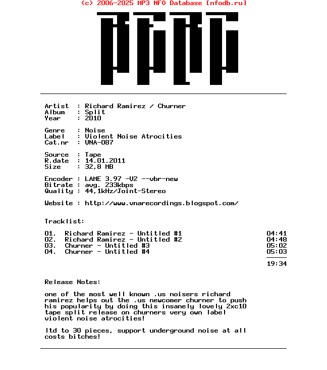 Richard_Ramirez-Churner--Split-2Tape-2010-BERC