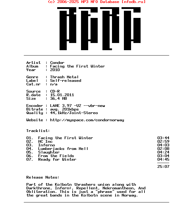 Condor-Facing_The_First_Winter-CDR-2010-BERC