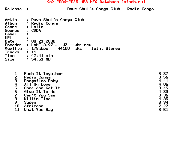 Dave_Shuls_Conga_Club-Radio_Conga-CD-2008