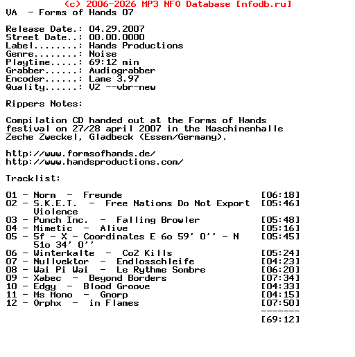 VA-Forms_Of_Hands_07-.Hands_Productions.-(LIMITED_EDITION)-2007