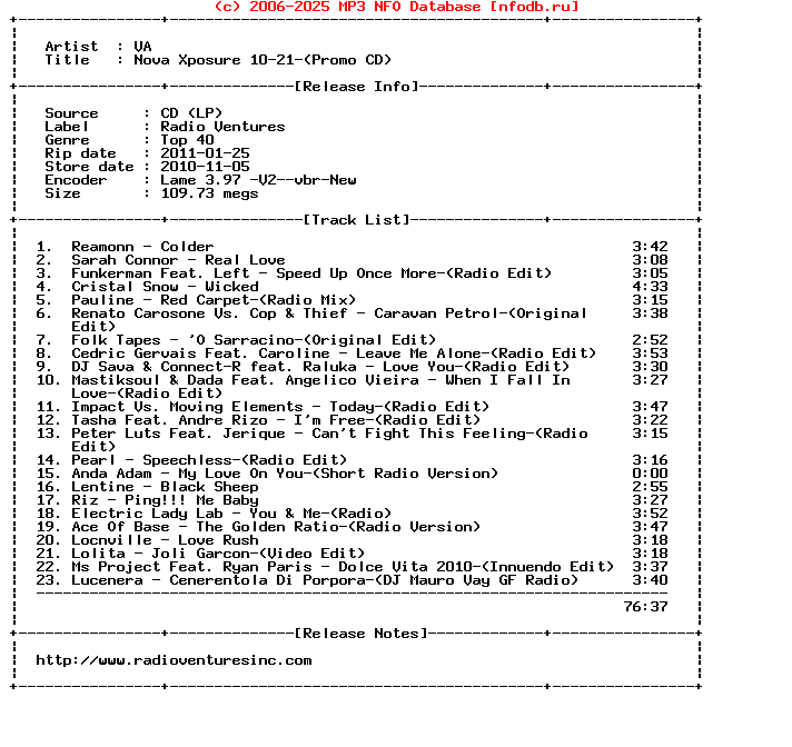 VA-Nova_Xposure_10-21-(PROMO_CD)-2010