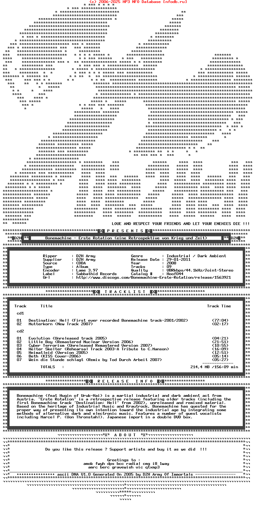 Bonemachine-Erste_Rotation_(EINE_RETROSPEKTIVE_VON_KRIEG_UND_ZEIT)-2CD-2008