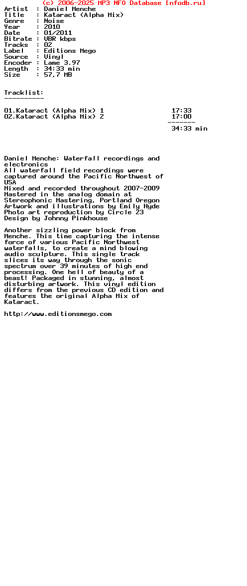 Daniel_Menche-Kataract_(ALPHA_MIX)-Lp-2010