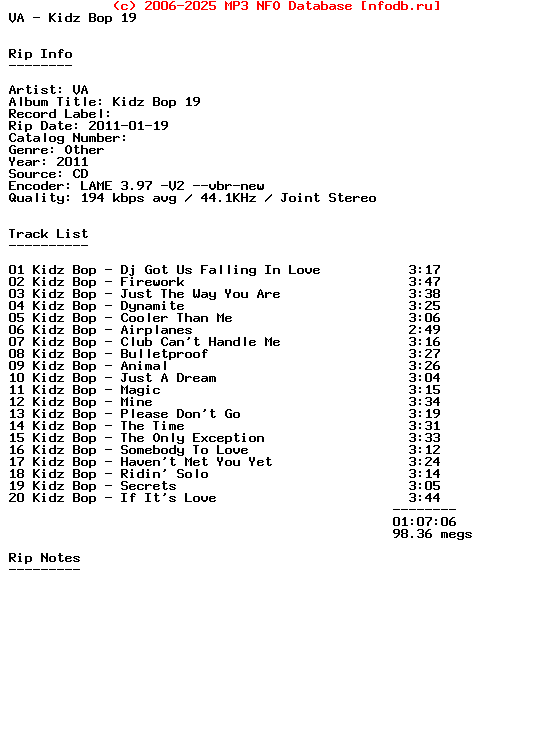 VA-Kidz_Bop_19-2011