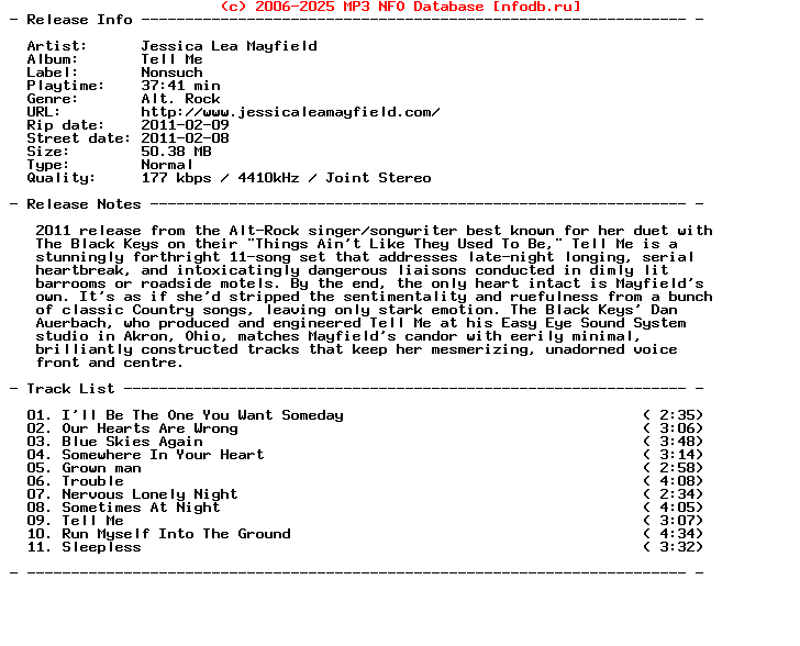 Jessica_Lea_Mayfield-Tell_Me-2011