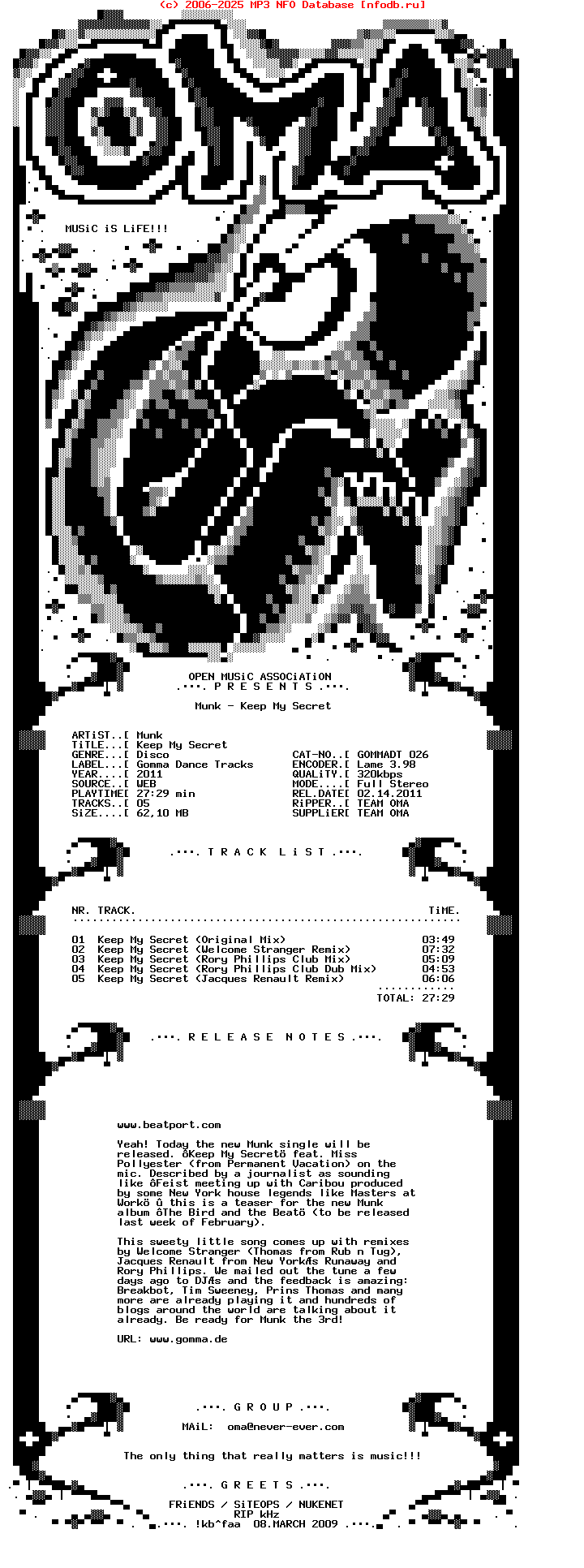 Munk--Keep_My_Secret-(GOMMADT026)-WEB-2011-OMA