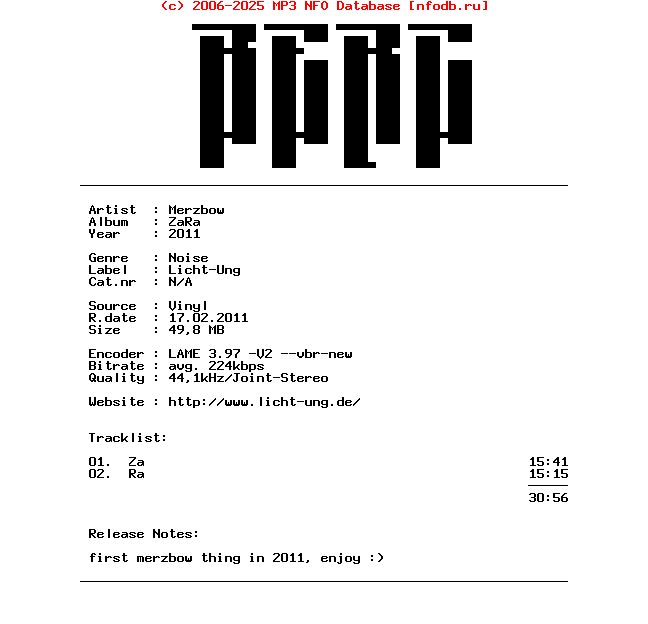 Merzbow-Zara-Lp-2011-BERC