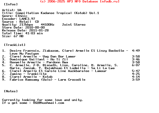 VA-Compiltation_Kadanse_Tropical_(KOTOB)_Vol_1-FR-2010