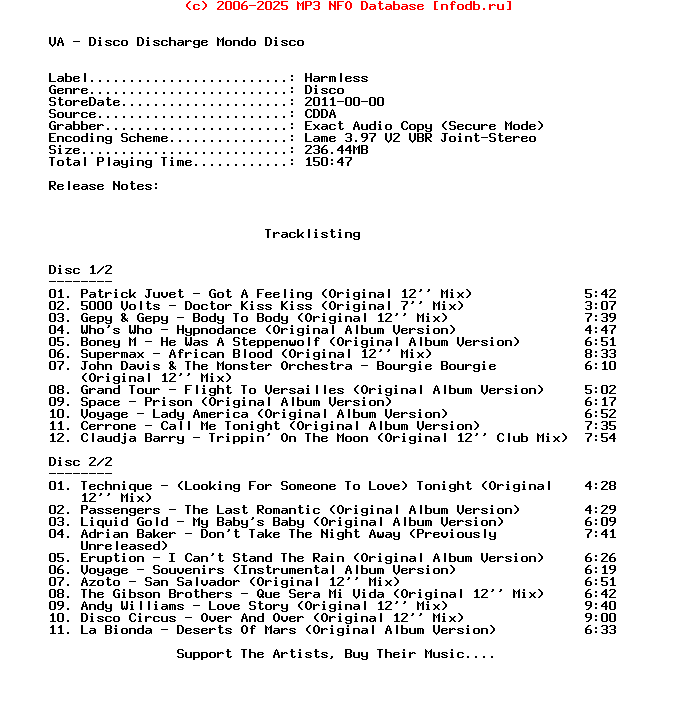 VA-Disco_Discharge_Mondo_Disco-2CD-2011