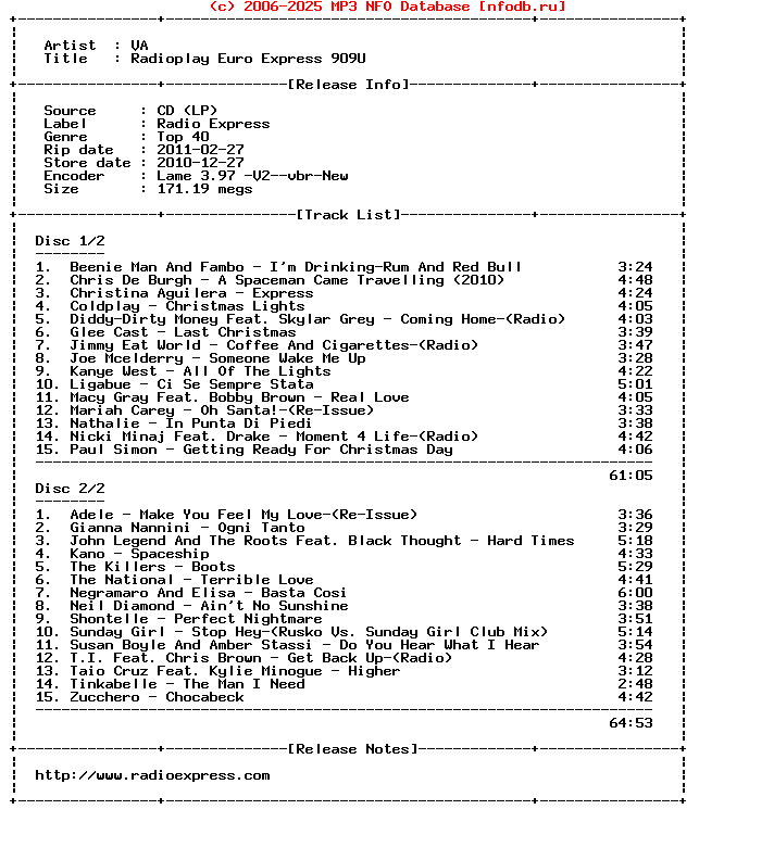 VA-Radioplay_Euro_Express_909U-2CD-2010