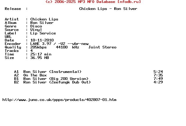 Chicken_Lips-Ron_Silver-Vinyl-2010