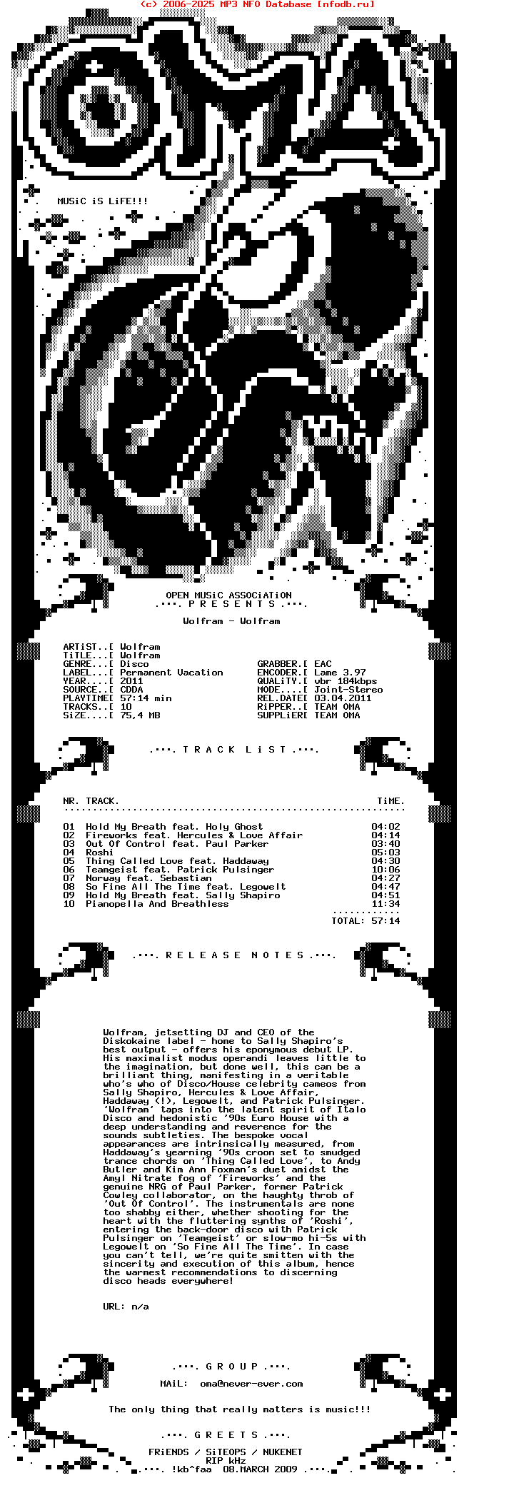 Wolfram--Wolfram-(PERMVAC075-2)-2011-OMA