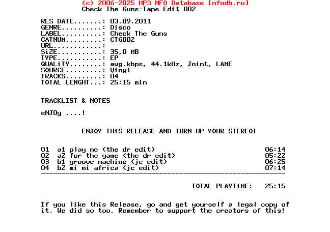 Check_The_Guns-Tape_Edit_002-(CTG002)-Vinyl-2011