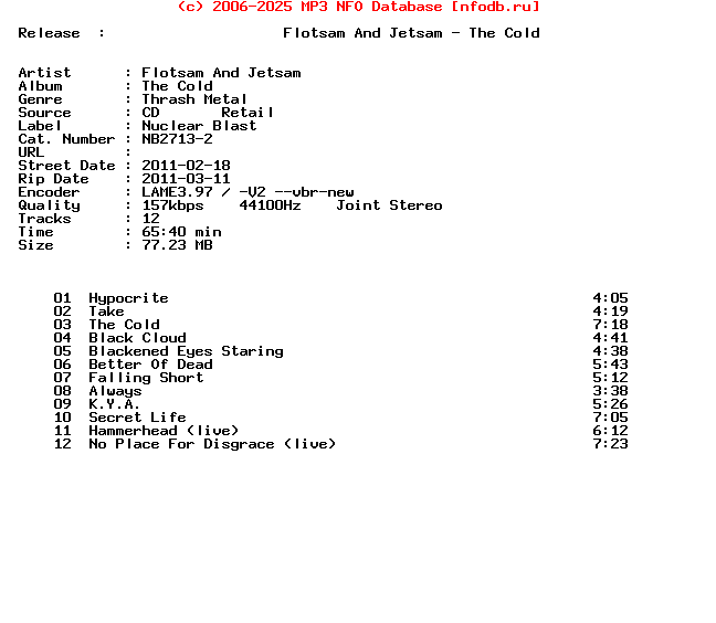 Flotsam_And_Jetsam-The_Cold-(NB2713-2)-Ltd_Cd-2011