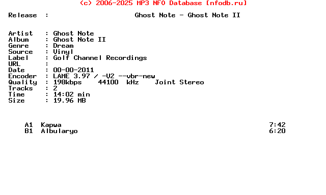 Ghost_Note-Ghost_Note_Ii-(CHANNEL013)-Vinyl-2011