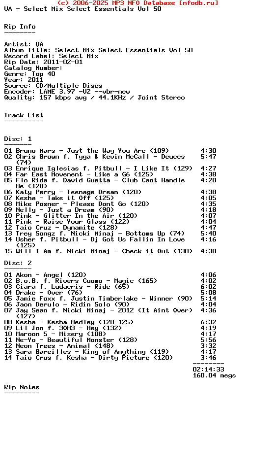 VA-Select_Mix_Select_Essentials_Vol_50-2CD-2011