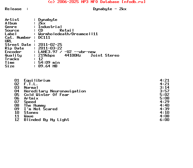 Dynabyte-2Kx-(DC111)-CD-2011