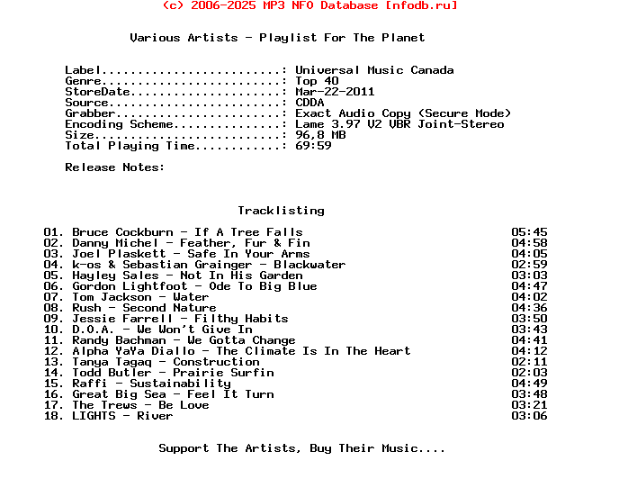 VA-Playlist_For_The_Planet-2011