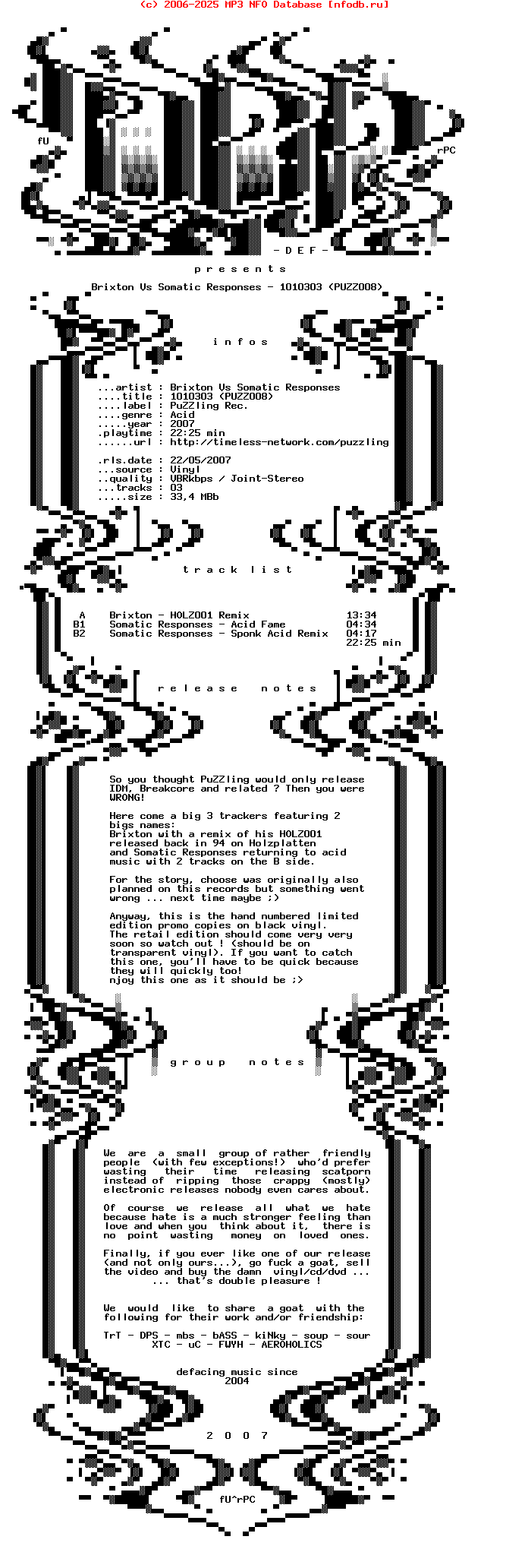 Brixton_Vs_Somatic_Responses-1010303-(PUZZ008)-Promo_Vinyl-2007-DEF
