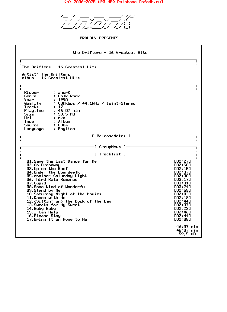 The_Drifters_-_16_Greatest_Hits-1990-Znork