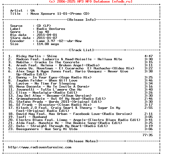 VA-Nova_Xposure_11-01-(PROMO_CD)-2011