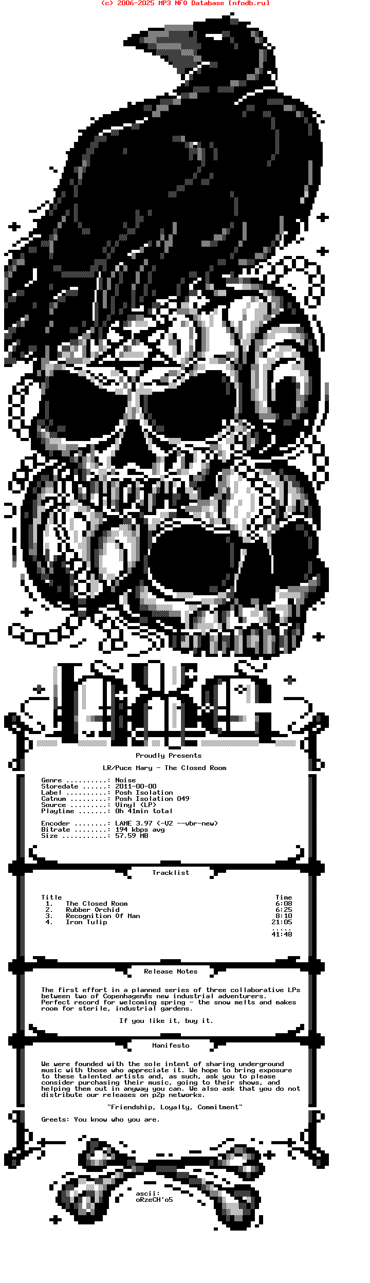 Lr-Puce_Mary-The_Closed_Room-Lp-2011