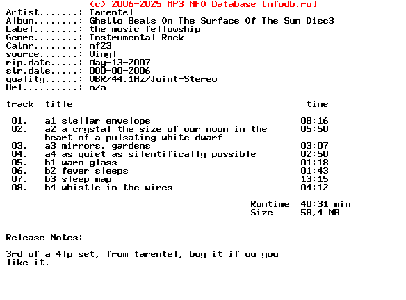 Tarentel-Ghetto_Beats_On_The_Surface_Of_The_Sun_Disc3-Lp-2006