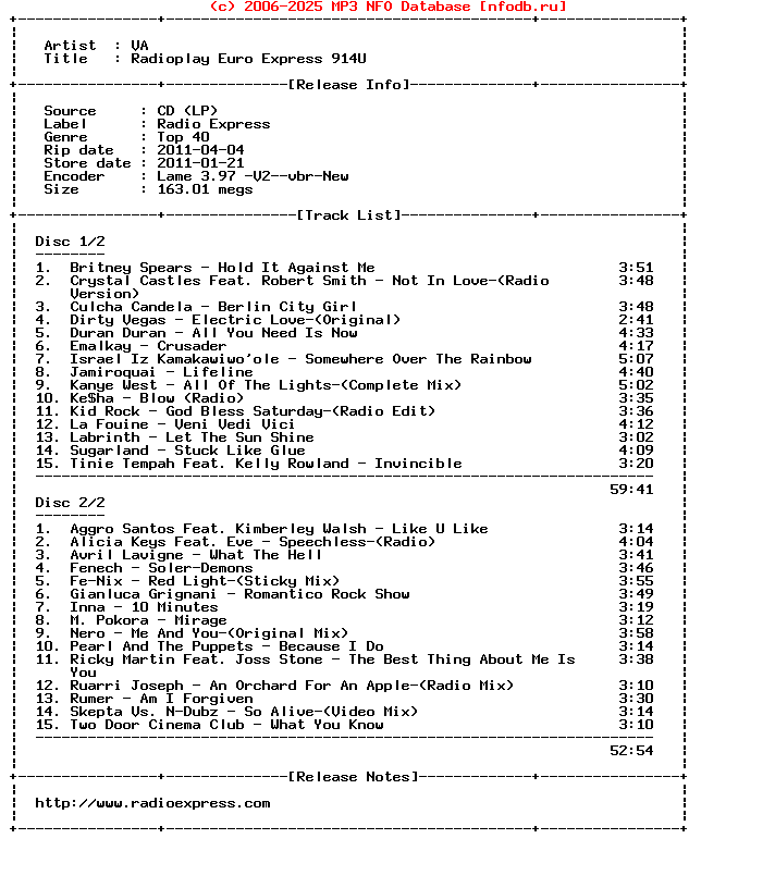 VA-Radioplay_Euro_Express_914U-2CD-2011