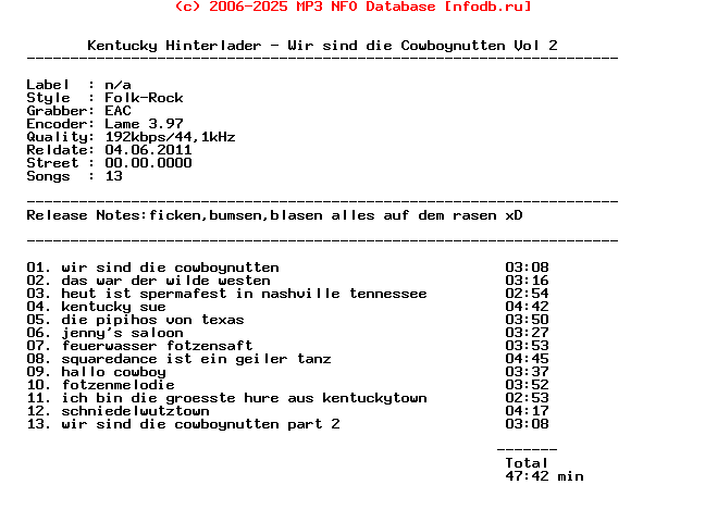 Kentucky_Hinterlader-Wir_Sind_Die_Cowboynutten_Vol_2-CD-DE-2011