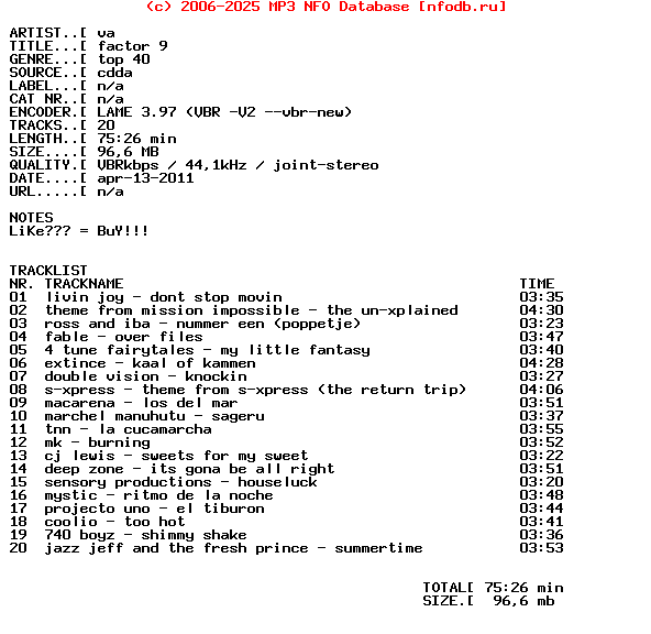 VA_-_Factor_9-2CD-1996