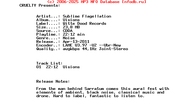Sublime_Flagellation_-_Visions-CDR-2010-CRUELTY