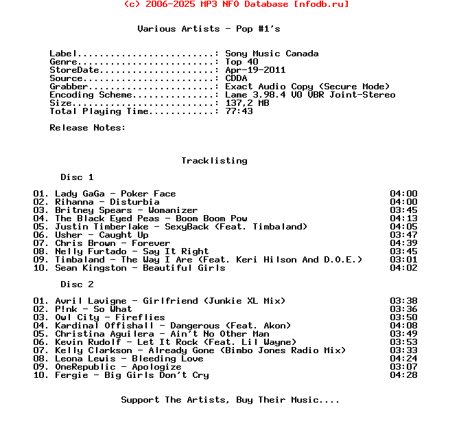 VA-Pop_Number_1S-2CD-2011