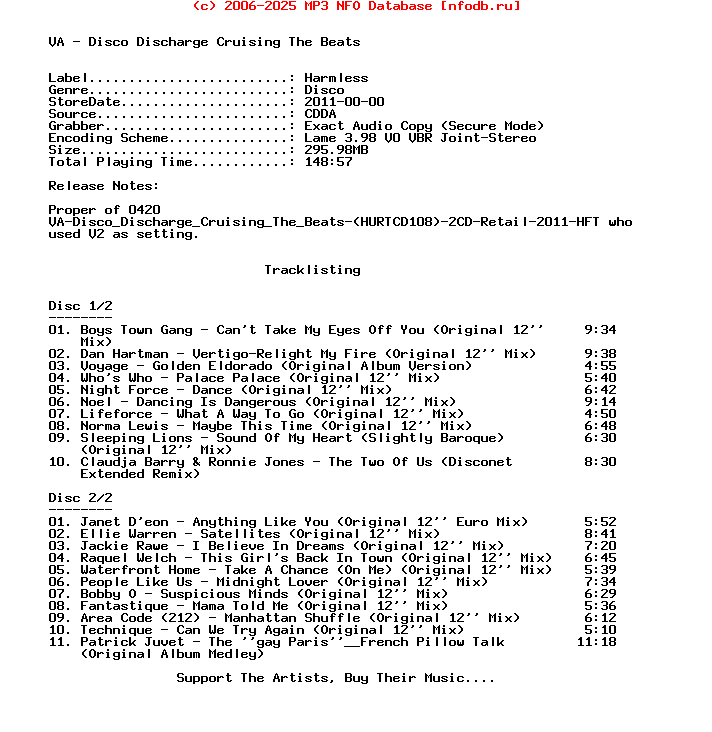 VA-Disco_Discharge_Cruising_The_Beats-(PROPER)-2CD-2011