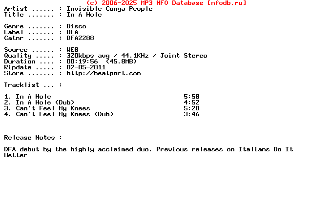 Invisible_Conga_People-In_A_Hole-(DFA2288)-WEB-2011