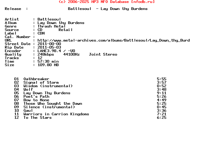 Battlesoul-Lay_Down_Thy_Burdens-CD-2011