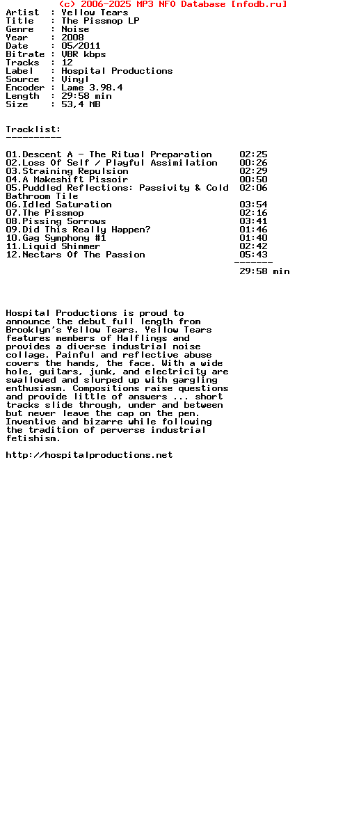 Yellow_Tears-The_Pissmop_Lp-Vinyl-2008