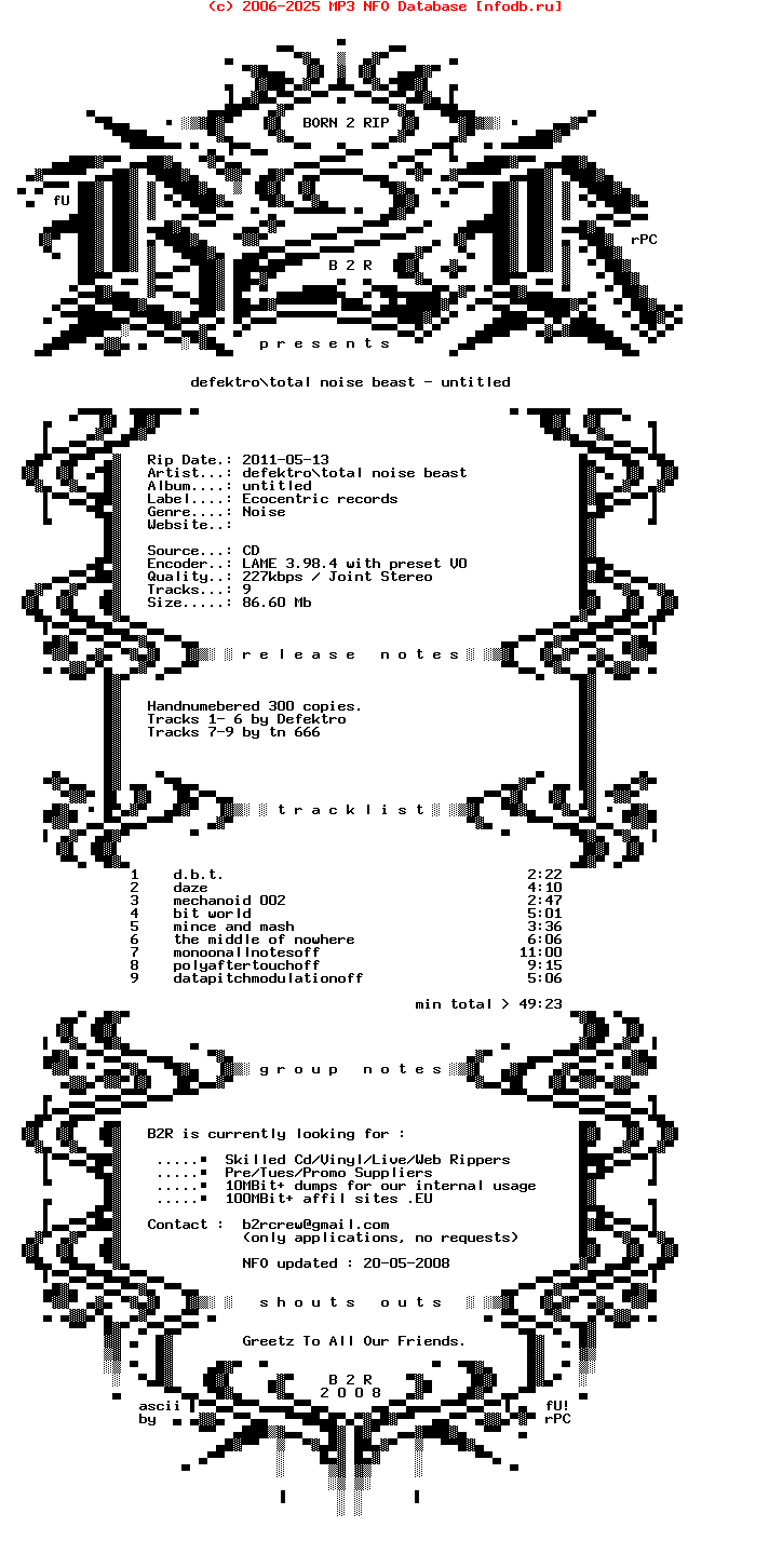 Defektro-Total_Noise_Beast-Untitled-Split-2009