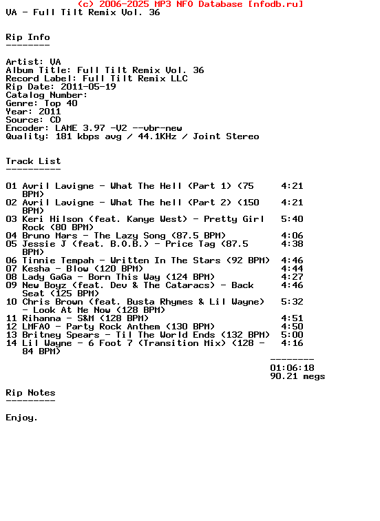 VA-Full_Tilt_Remix_Vol._36-2011