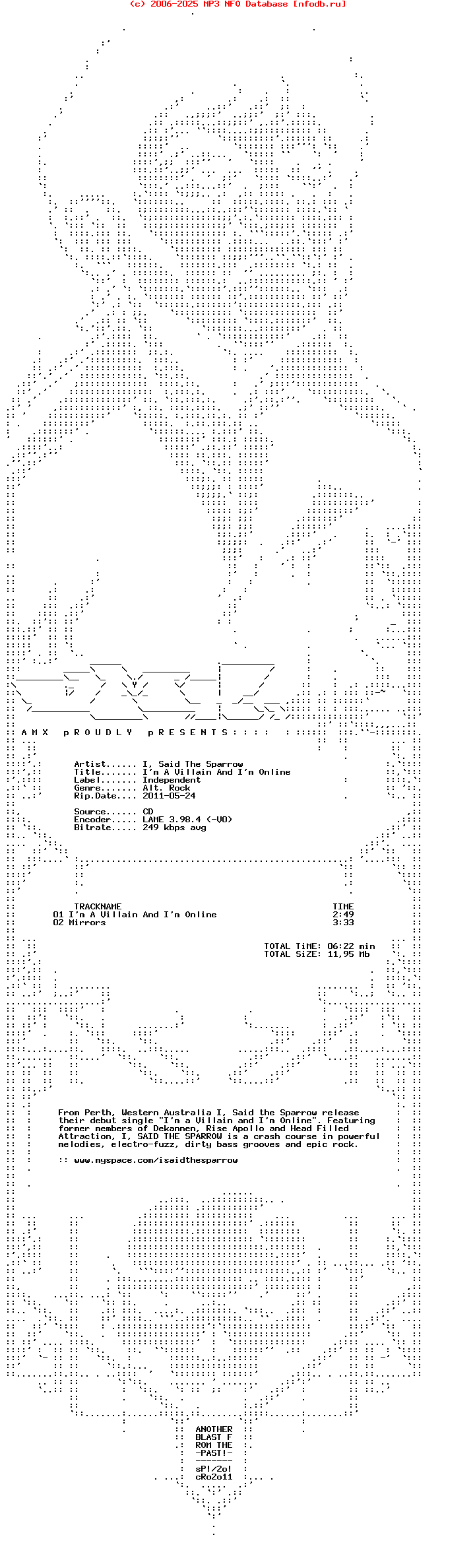 I_Said_The_Sparrow-Im_A_Villain_And_Im_Online-(CDS)-2011
