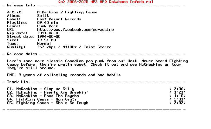 VA-Mcrackins-Fighting_Cause-Split-(7_INCH_VINYL)-1994