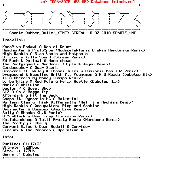Spartz-Dubber_Bullet_(TMF)-Stream-10-02-2010-Spartz_Int