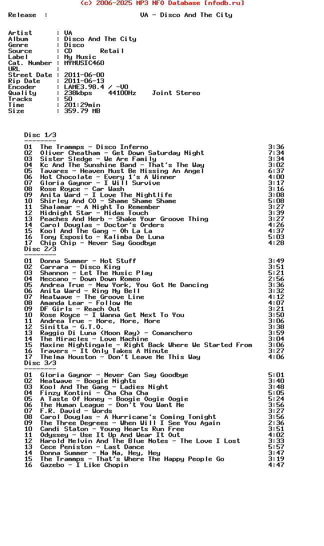 VA-Disco_And_The_City-(MYMUSIC460)-3CD-2011