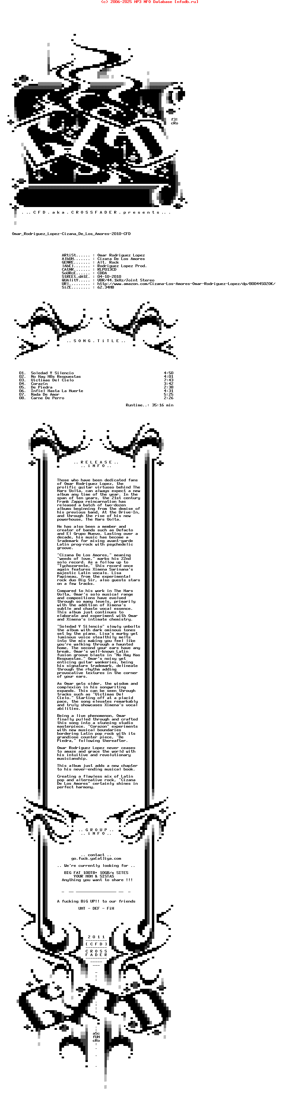 Omar_Rodriguez_Lopez-Cizana_De_Los_Amores-2010