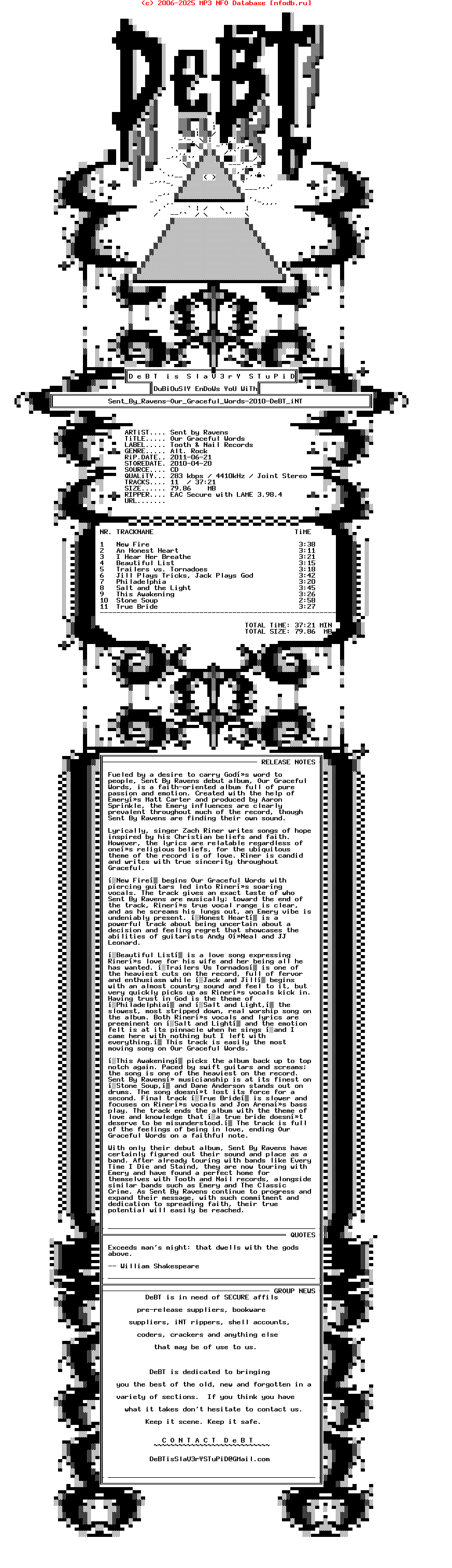 Sent_By_Ravens-Our_Graceful_Words-2010-DeBT