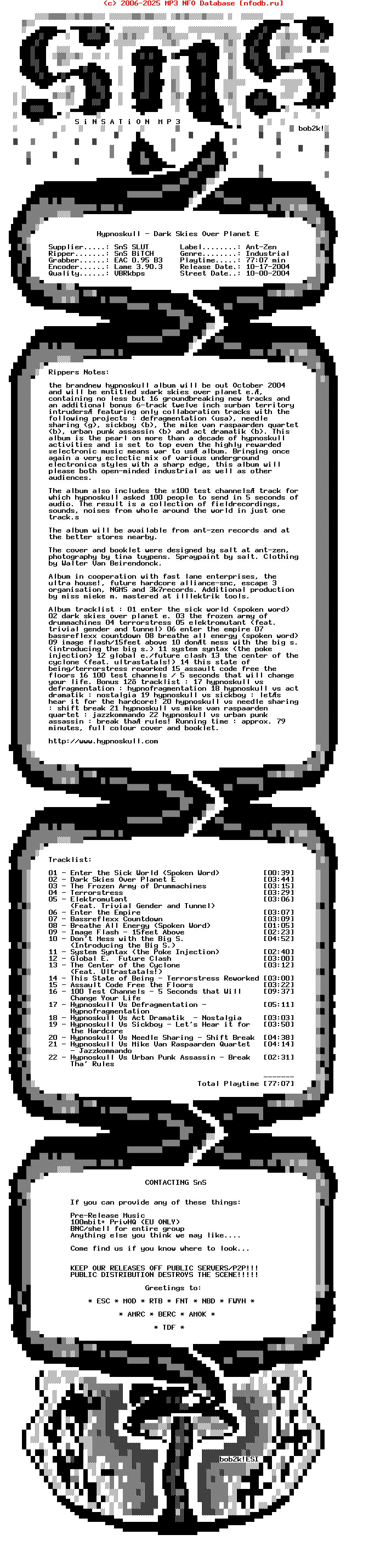 Hypnoskull-Dark_Skies_Over_Planet_E-Promo-2004-SnS