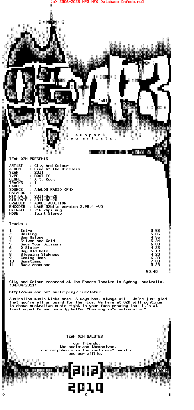 City_And_Colour-Live_At_The_Wireless-FM-06-20-2011-OZM