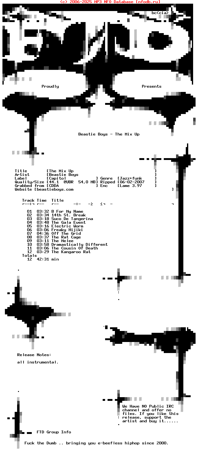 Beastie_Boys-The_Mix_Up-Advance-2007-FTD