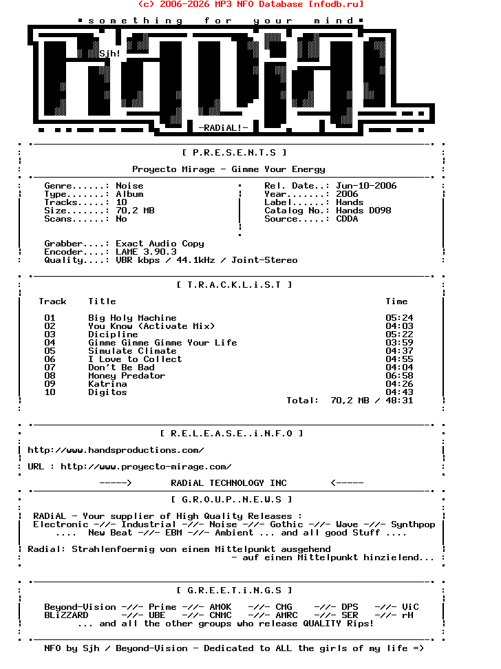 Proyecto_Mirage-Gimme_Your_Energy-2006-radial